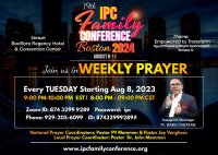 IPC Family Conference Prayer Line Launches