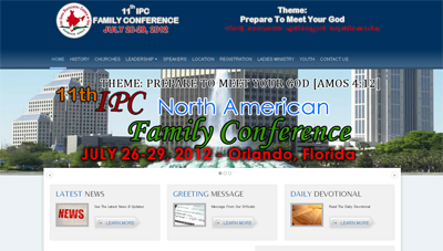 IPC Family Conference website (www.ipcfamilyconference.org/) is inagurated