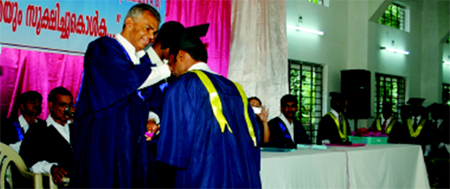 Graduation service of Peniel Bible Seminary